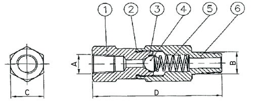 check valve diagram